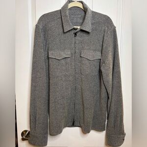 EUC Corneliani Men's Full Zip wool blend over shirt size 56/XL